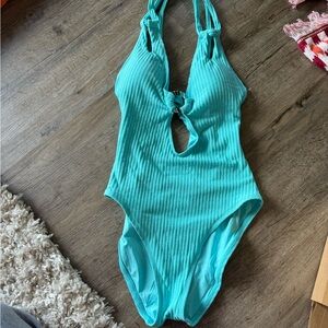 Turquoise One-Piece Swimsuit